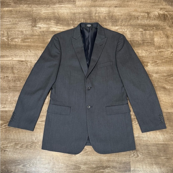 NWT WILKE RODRIGUEZ MENS MODERN FIT GREY 3 PIECE SUIT 40L 33x32 - Picture 3 of 16